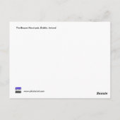 The Brazen Head pub, Dublin, Ierland Briefkaart (Achterkant)