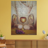 The Bread of Life: Holy Eucharist 2026 Calendar Canvas Afdruk (Insitu (Woonkamer))