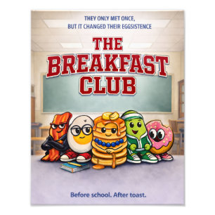 The Breakfast Club - Eetgrage vrienden Foto Afdruk