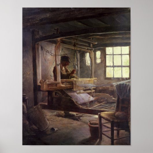 The Breton Weaver, 1888 Poster (Voorkant)
