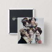 The Bride, c.1820 (litho) Vierkante Button 5,1 Cm (Voorkant /achterkant)