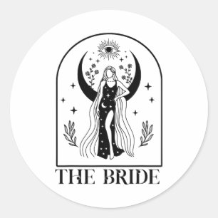 The Bride Coven Witchy Gothic Wedding Bachelorette Ronde Sticker