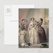 The Bride, gegraveerd door J. Battannier, 1852-53 Briefkaart (Voorkant / Achterkant)