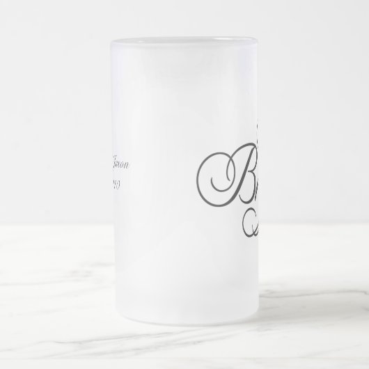 The Bride Honeymoon Beer Mok Black (Center)