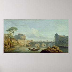The Bridge and Castle Sant'Angelo, 1745 Poster