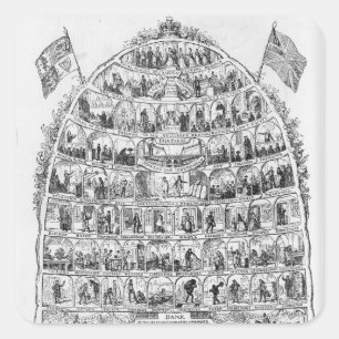 The British Beehive, 1867 Vierkante Sticker