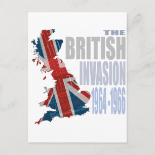 The British Invasion 1964-1966 Briefkaart