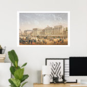 The British Museum, c.1862 (kleurenlitho) Poster (Thuiskantoor)