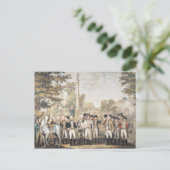 The British Surrendering to General Washington Briefkaart (Staand voorkant)