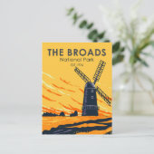 The Broads National Park England  Briefkaart (Staand voorkant)