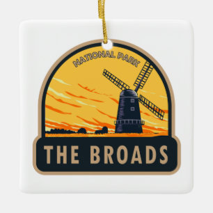 The Broads National Park England Keramisch Ornament