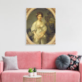 The Broken Pitcher, c.1772-73 Canvas Afdruk (Insitu (Woonkamer))