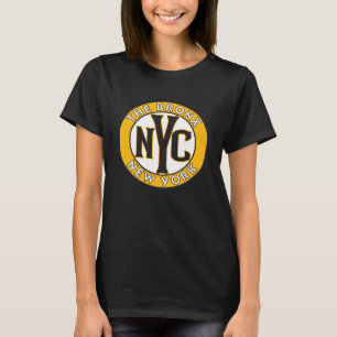 The Bronx New York Amber en Black Circle Sign T-shirt