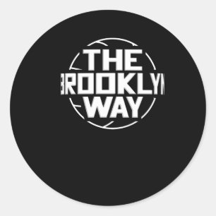 The Brooklyn Way Net Basketball Ronde Sticker