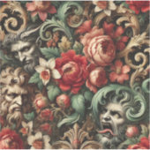 The Brothers Green - Gothic Bloemen Kussen Sticker (Voorkant)