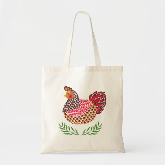 The Brown Hen Tote Bag (Voorkant)