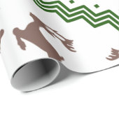 THE BROWN REINDEER PATTERN CADEAUPAPIER (Rol Hoek)