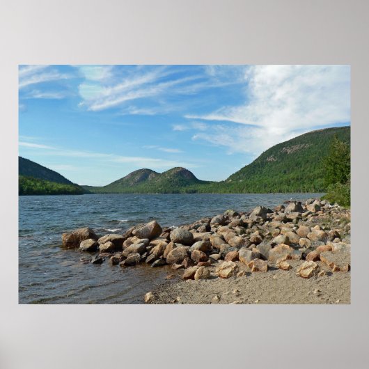 The Bubbles and Jordan Pond, Acadia National Park Poster (Voorkant)