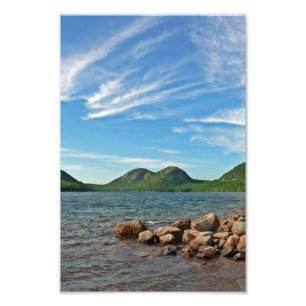 The Bubbles and Jordan Pond Maine Foto Afdruk