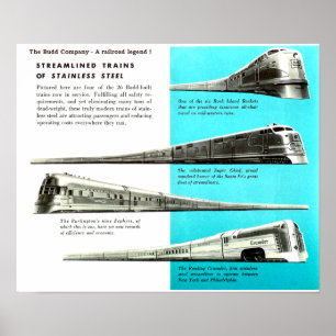 The Budd Company - A Railroad Legend Poster
