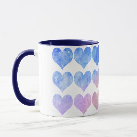 The Bue Heart Mug (Gauche)