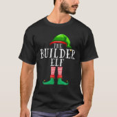 The Builder Elf Matching Family Kerstmis Gi T-shirt (Voorkant)