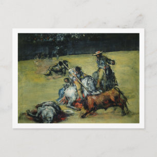 The Bullgevecht, c.1825 (olie op canvas) Briefkaart