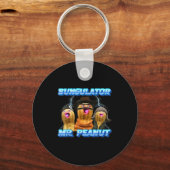The Burnt Peanut Funny Goop Mr. Peanut Bungulator  Sleutelhanger (Voorkant)