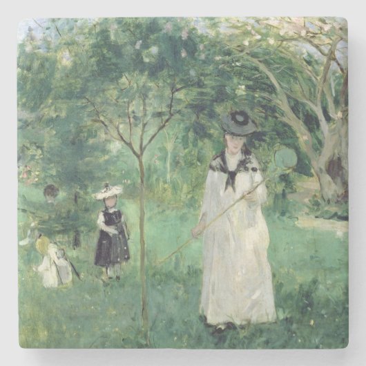 The Butterfly Hunt, 1874 Stenen Onderzetter (Voorkant)