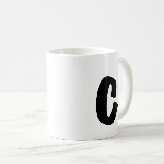 The "C" mug (Devant droit)