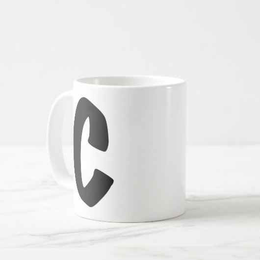 The "C" mug (Devant gauche)