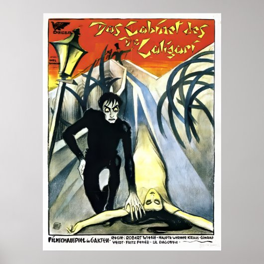The Cabinet of Dr. Caligari 1920 Restored Poster (Voorkant)