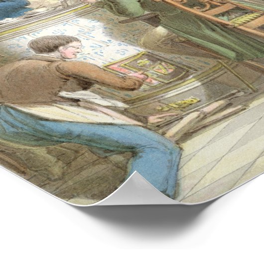 The Cafe de Commerce, uit Tableau de Paris Poster (Hoek)