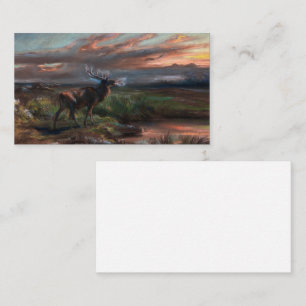 The Call of the Stag, 1890 by Rosa Bonheur Visitekaartje