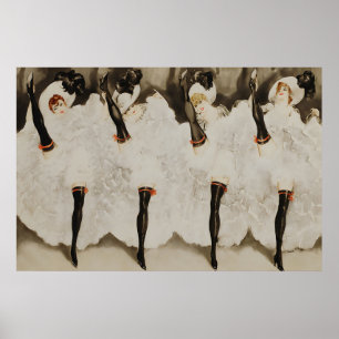 The Can" - de Art Deco-stijl van Louis Icart Poster