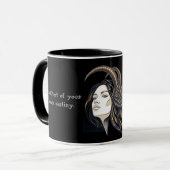 The Capricorn Lady: Luxury Two-Tone Mug (Devant gauche)