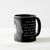 The Capricorn Lady: Luxury Two-Tone Mug (Devant droit)