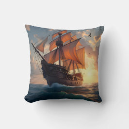 The Captain's Pride – Scheepskunst Worpdek Kussen
