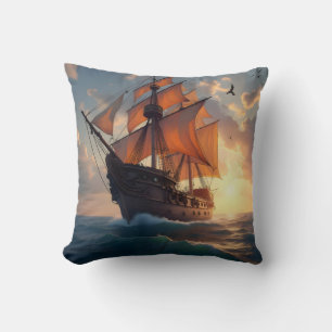 The Captain's Pride – Scheepskunst Worpdek Kussen