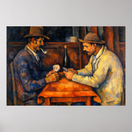 The Card Players by Paul Cezanne Poster