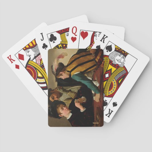 The Cardsharps, 1595, van Caravaggio Pokerkaarten (Achterkant)