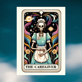 The Caregiver Tarot Card Mother's Day Skeleton Kaart