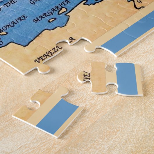 The Caribbean Map 11x14 Jigsaw Puzzle (Côté)