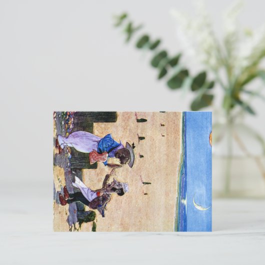 The Carpenter and the Walrus - Alice in Wonderland Briefkaart (Staand voorkant)