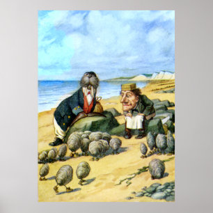 The Carpenter and the Walrus in Wonderland Poster
