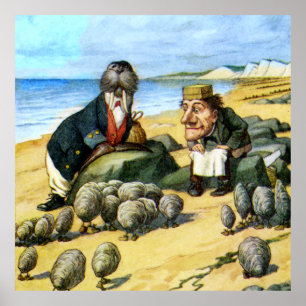 The Carpenter and the Walrus in Wonderland Poster