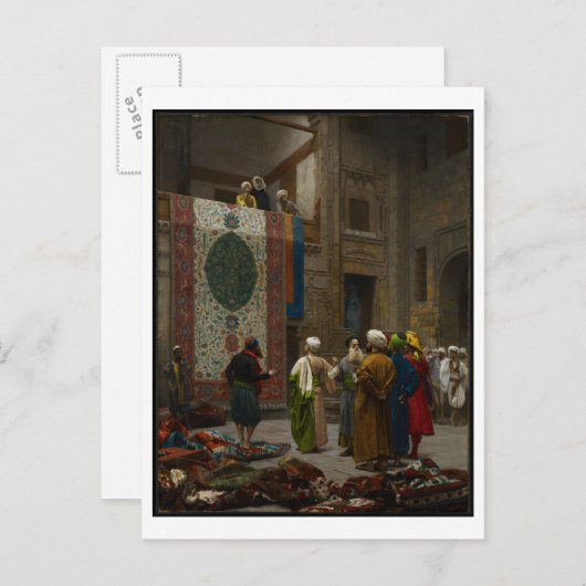 The Carpet Merchant, c.1887 (olie op canvas) Briefkaart (Voorkant / Achterkant)
