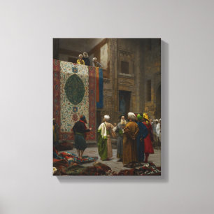 The Carpet Merchant, c.1887 (olie op canvas) Canvas Afdruk