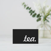 thé. carte perforée de fidélité (Debout devant)