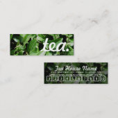 thé. carte perforée de fidélité (Devant / Derrière)